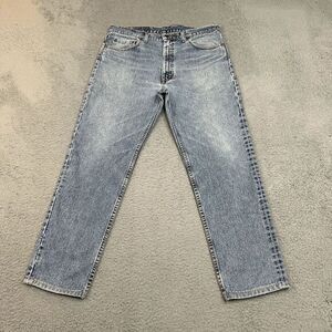 Vintage Levis Jeans Mens 35x29 Blue Denim Light Wash American Work Wear Made USA